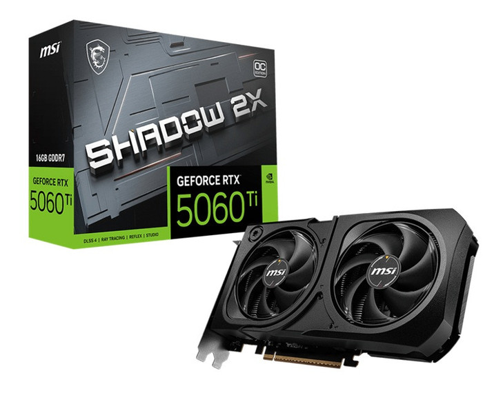 GeForce RTX 5060 Ti 16G SHADOW 2X OC