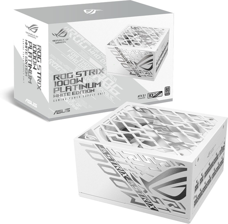 ASUS ROG Strix 1000W Platinum PCIe 5.0 ATX Modular PSU - White