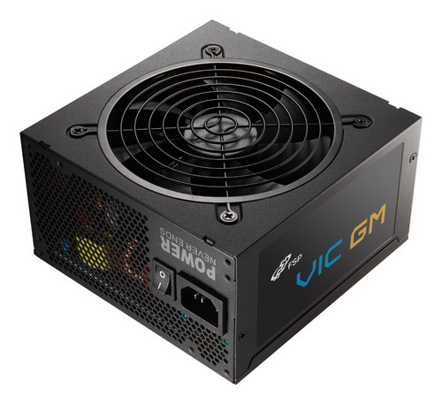 FSP 750W VIC GM ATX 3.1 GOLD MODULAR BLACK PSU, SUPPORTS PCIE 12V-2X6, BLACK FLAT MODULAR CABLES, DC-DC MODULE , AND SAFETY PROTECTIONS