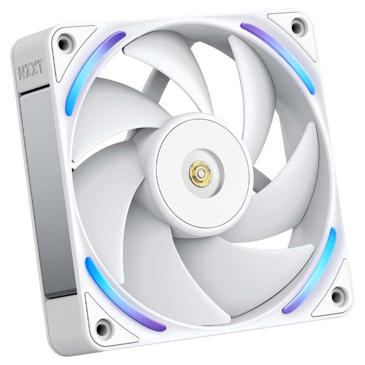 NZXT RF-U12PN-W1 Cooling Fan - PC, Motherboard, Radiator, Heatsink - 120 mm Maximum Fan Diameter - 1 x Fan(s) - 176.70m³/h Maximum Airflow - 3100 rpm - Magnetic Levitation, Fluid Dynamic Bearing