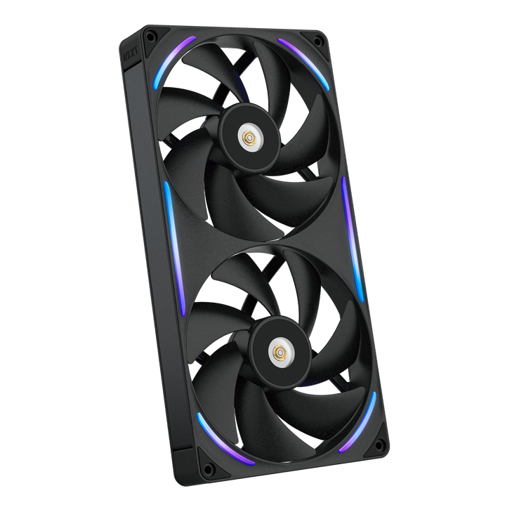 NZXT RF-U28PN-B1 Cooling Fan - PC, Motherboard, Radiator, Heatsink - 140 mm Maximum Fan Diameter - 2 x Fan(s) - 197.08m³/h Maximum Airflow - 2400 rpm - Magnetic Levitation, Fluid Dynamic Bearing