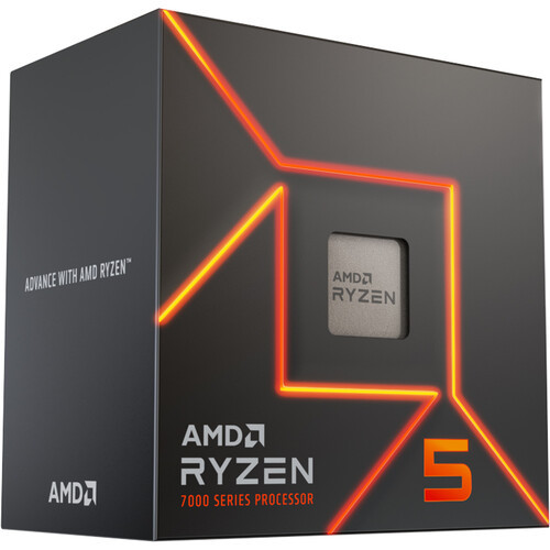 AMD Ryzen 5 7000 7600 Hexa-core (6 Core) 3.80 GHz Processor - Box - 32 MB L3 Cache - 6 MB L2 Cache - 384 KB L1 Cache - 64-bit Processing - 5.10 GHz Overclocking Speed - 5 nm - Socket AM5 - AMD Radeon Graphics Dual-Core (2 Core) Yes Graphics - 65 W - 