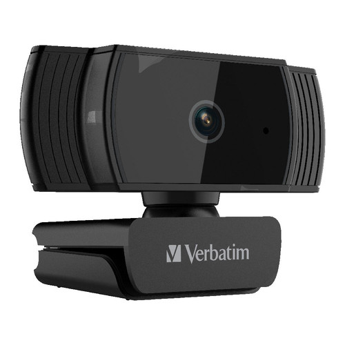 Verbatim Webcam - 2 Megapixel - 30 fps - Black - USB 2.0 - 1 Pack(s) - 1920 x 1080 Video - CMOS Sensor - Auto-focus - 65° Angle - Microphone - For Computer