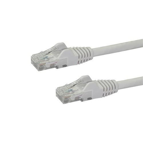 StarTech 1m CAT6 Ethernet Cable - White Snagless Gigabit - 100W PoE UTP 250Mhz Category 6 Patch Cord UL Certified Wiring/TIA - 1m White CAT6 Ethernet cable delivers Multi Gigabit 1/2.5/5Gbps & 10Gbps up to 160ft - 250Mhz - 24 AWG stranded 100% copper