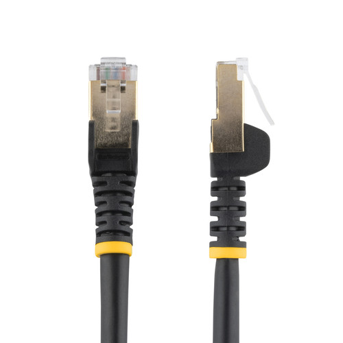 StarTech.com 5m CAT6a Ethernet Cable - 10 Gigabit Category 6a Shielded Snagless 100W PoE Patch Cord - 10GbE Black UL Certified Wiring/TIA - CAT6a Ethernet Cable delivers 10 Gigabit connection free of noise & EMI/RFI interference - Tested to comply w/