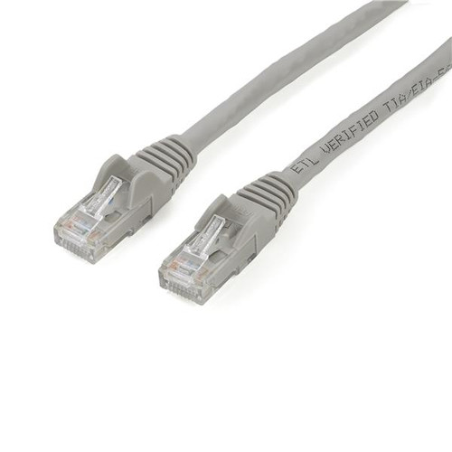StarTech 2m CAT6 Ethernet Cable - Grey Snagless Gigabit - 100W PoE UTP 250Mhz Category 6 Patch Cord UL Certified Wiring/TIA - 2m Grey CAT6 Ethernet cable delivers Multi Gigabit 1/2.5/5Gbps & 10Gbps up to 160ft - 250Mhz - 24 AWG stranded 100% copper U