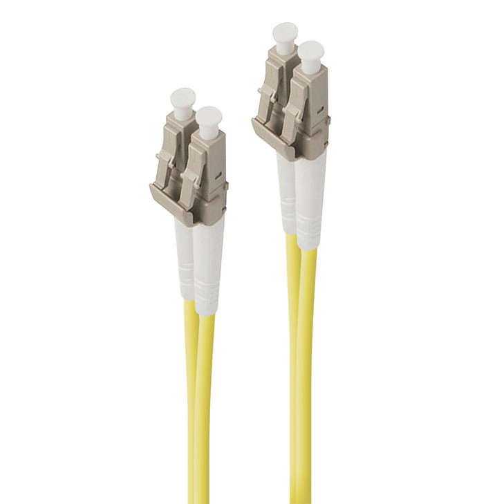 2M LC-LC SINGLE MODE DUPLEX LSZH FIBRE CABLE 09/125 OS2