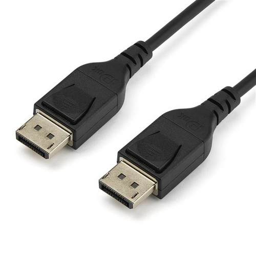 StarTech 1 m VESA Certified DisplayPort 1.4 Cable - 8K 60Hz HBR3 HDR - 3 ft Super UHD 4K 120Hz - DP to DP Slim Video Monitor Cord M/M - 1m/3.3ft VESA Certified DisplayPort 1.4 Cable