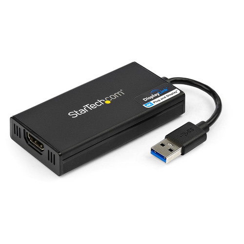 StarTech USB 3.0 to HDMI Adapter, 4K 30Hz UHD, USB to HDMI Display Adapter, External Video/Graphics Card for Mac & Windows