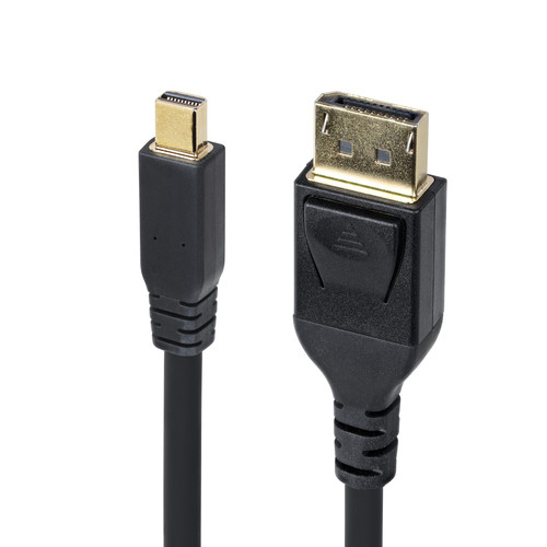 StarTech 10ft (3m) Mini DisplayPort to DisplayPort 1.4 Cable, 8K 60Hz HBR3 HDR, UHD 4K 120Hz, mDP to DP Cord