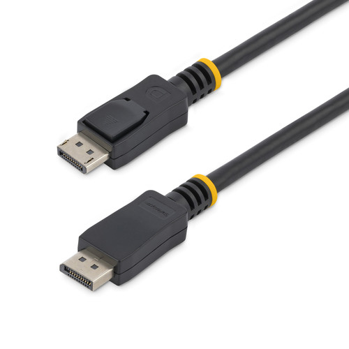 StarTech 5m (15ft) DisplayPort 1.2 Cable, 4K x 2K UHD VESA Certified DisplayPort Cable, DP Cable/Cord for Monitor, w/ Latches - Cable for Audio/Video Device, Monitor, Projector, Workstation