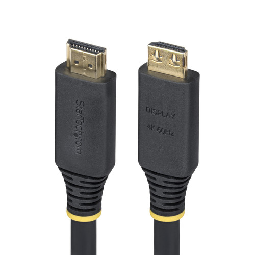 StarTech 10.67 m HDMI A/V Cable - 1 - Cable for TV, Workstation, Switch - First End: 1 x HDMI 2.0 Digital Audio/Video - Male - Second End: 1 x HDMI 2.0 Digital Audio/Video - Male - 18 Gbit/s