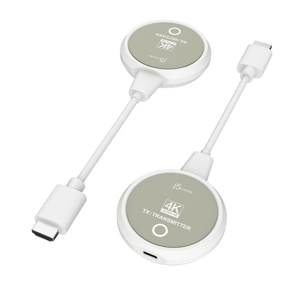 j5create JVAW75 Wireless Presentation Transmitter - White, Grey