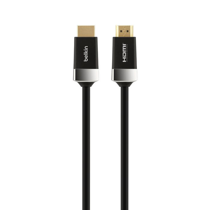Belkin 2.01 m HDMI A/V Cable - Cable for Audio/Video Device, PlayStation 5, Xbox Series X, MacBook, Apple TV - First End: 1 x HDMI 2.1 Digital Audio/Video - Male