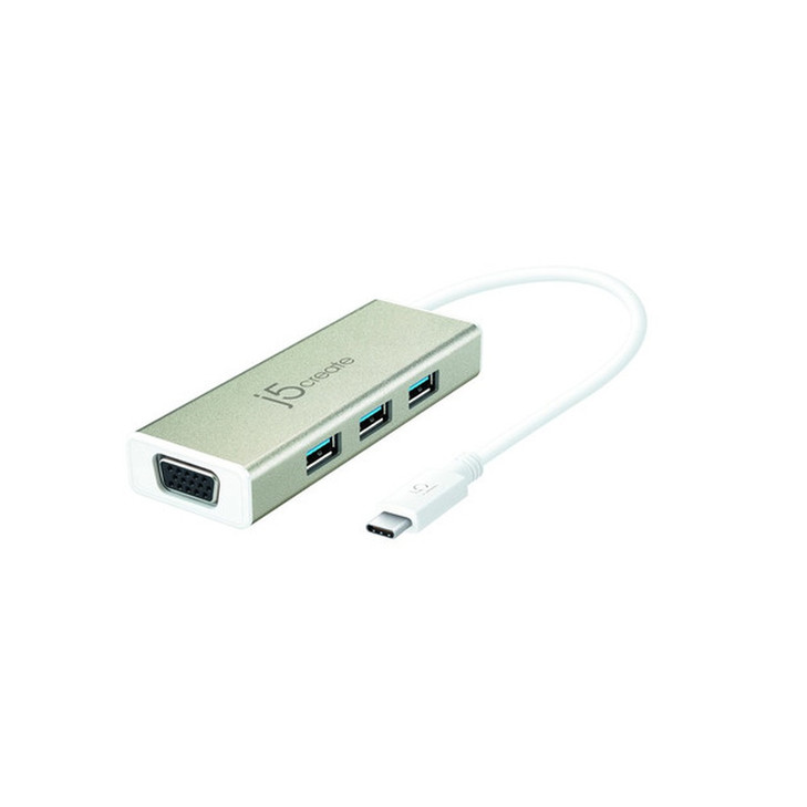 j5create JCH411 USB Hub - USB 3.1 (Gen 1) Type C - 1.25 GB/s - Desktop, Notebook, Smartphone, Tablet - 3 Total USB Port(s) - 3 USB 3.0 Port(s)