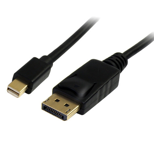StarTech 2m (6ft) Mini DisplayPort to DisplayPort 1.2 Cable, 4K x 2K mDP to DisplayPort Adapter Cable, Mini DP to DP Cable for Monitor - Cable for Monitor, TV, Projector