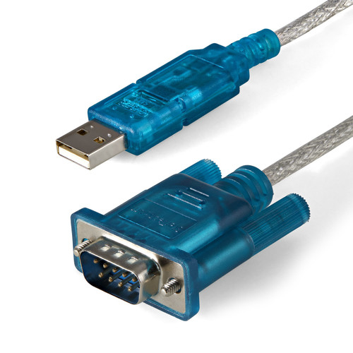 StarTech 3ft (91cm) 1-Port USB to RS232 DB9 Serial Adapter Cable, USB to Serial Adapter Cable - M/M - USB to serial DB9 adapter - Cable features a converter chip on the USB end