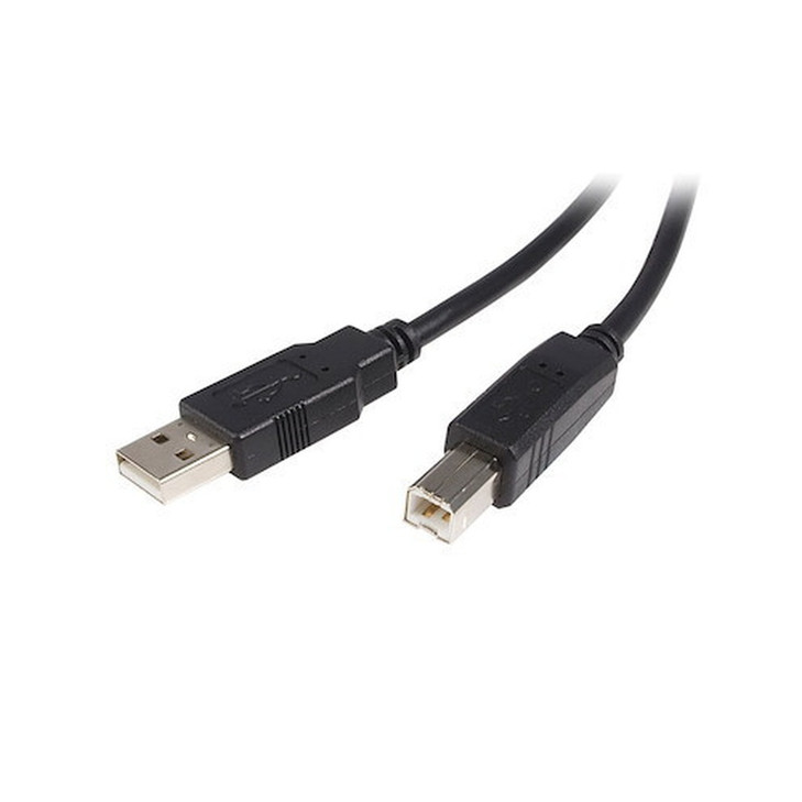StarTech 5m USB 2.0 A to B Cable - M/M - 5 Meter USB Printer Cable Cord - Cable for Printer, Scanner - First End: 1 x 4-pin USB 2.0 Type A - Male - Second End: 1 x 4-pin USB 2.0 Type B - Male