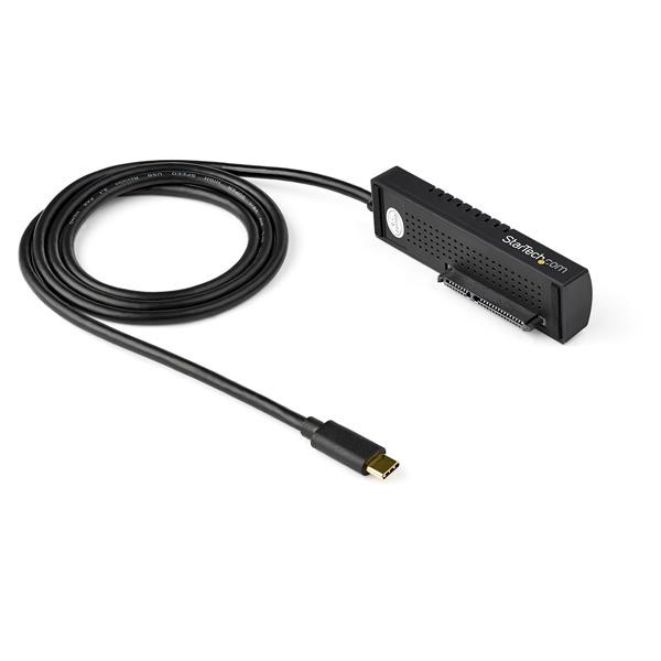 StarTech USB C to SATA Adapter Cable for 2.5"/3.5" SSD/HDD Drives - USB 3.1 (10Gbps) Hard Drive Adapter Cable - SATA USB adapter