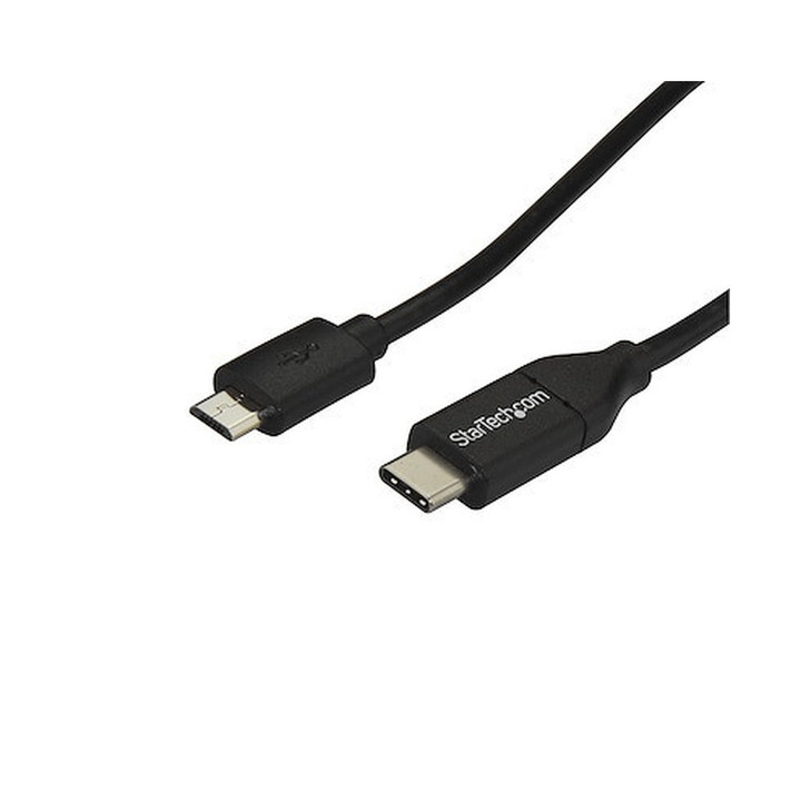 StarTech USB C to Micro USB Cable - 3 ft/ 1m - USB 2.0 Cable - Micro USB Cord - Micro B USB C Cable - USB 2.0 Type C - Cable for External Hard Drive, Smartphone, Tablet, Notebook, Desktop Computer