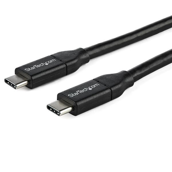 StarTech 1m 3 ft USB C to USB C Cable w/ 5A PD - M/M - USB 2.0 - USB-IF Certified - USB Type C Cable - USB C Charging Cable - USB C PD Cable - Power your USB Type-C devices - 1m USB C to USB C Cable