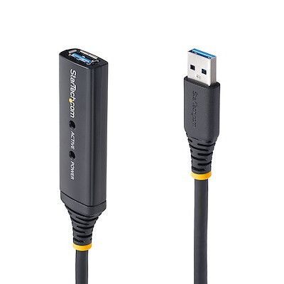 StarTech 5m USB 3.0 Active Extension Cable - M/F - Cable for PC, MAC - First End: 1 x 9-pin USB 3.0 Type A - Male - Second End: 1 x 9-pin USB 3.0 Type A - Female - 5 Mbit/s - Extension Cable
