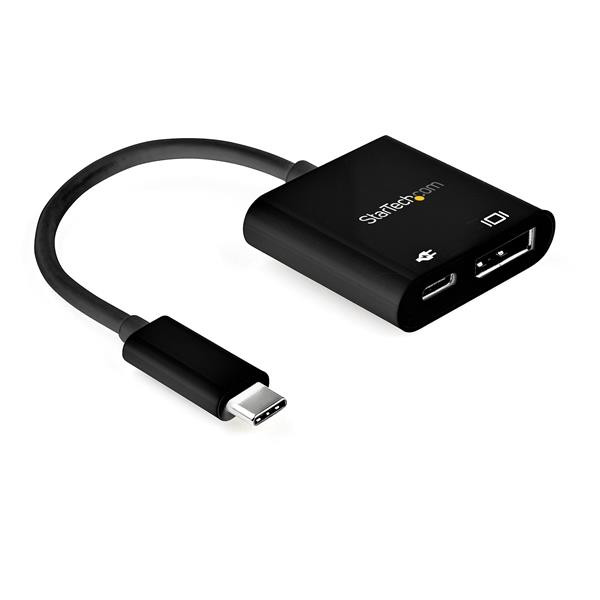 StarTech USB C to DisplayPort Adapter with 60W Power Delivery Pass-Through - 8K/4K USB Type-C to DP 1.4 Video Converter w/ Charging - 1 x 24-pin USB Type C USB Male