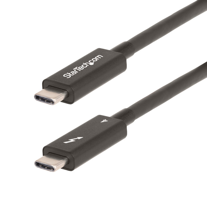 StarTech 1.83 m Thunderbolt 4 Data Transfer Cable - 1 - Cable for Notebook, Docking Station, Monitor, PCIe SSD, USB Device - First End: 1 x Thunderbolt 4 (USB 4.0) - Male