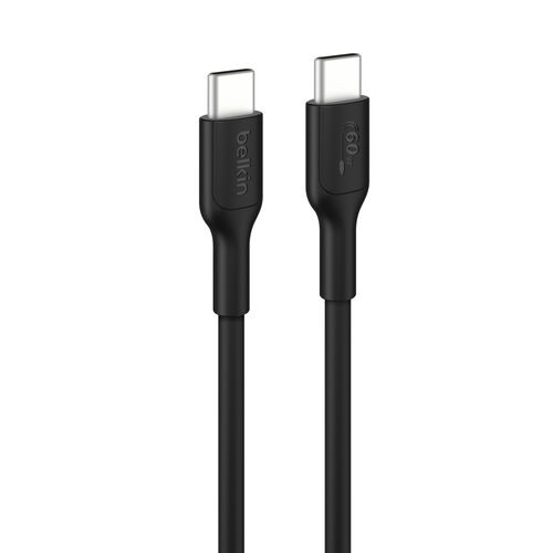 Belkin BoostCharge 15 cm USB-C Data Transfer Cable - Cable for iPhone, iPad Pro, MacBook Pro, MacBook - First End: 1 × ×USB 2.0 Type C - Male - Second End: 1 × ×USB 2.0 Type C - Male - Black