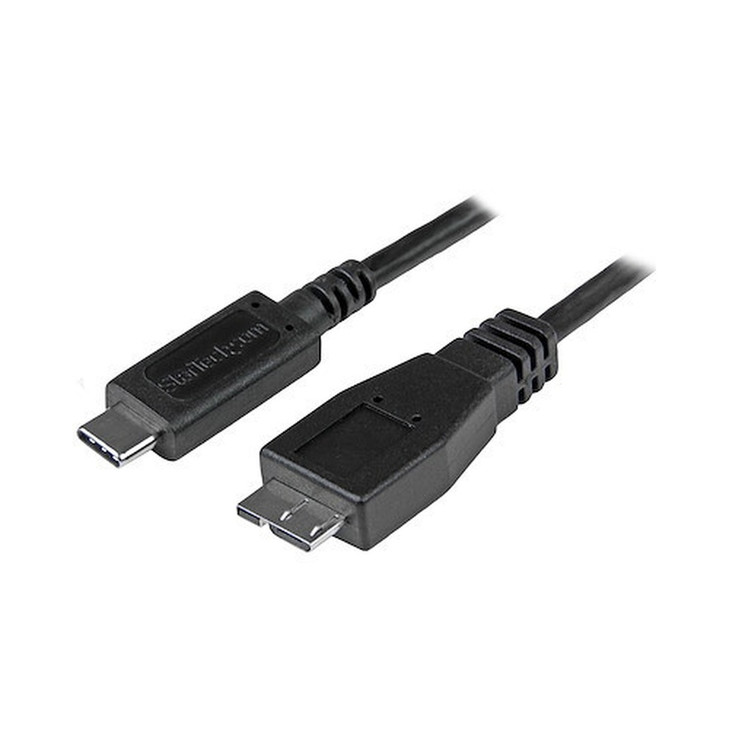 StarTech USB C to Micro USB Cable - 3 ft/ 1m - USB 3.1 Cable - 10Gbps - Micro USB Cord - USB Type C to Micro USB Cable