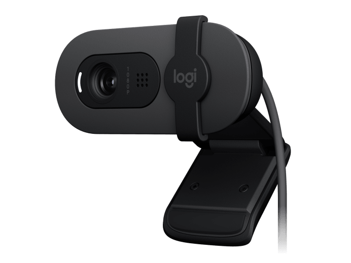LOGITECH BRIO 105 WEBCAM 1080P HD BUILT IN MIC RIGHTLIGHT 2 PRIVACY SHUTTER GOOGLE MEE