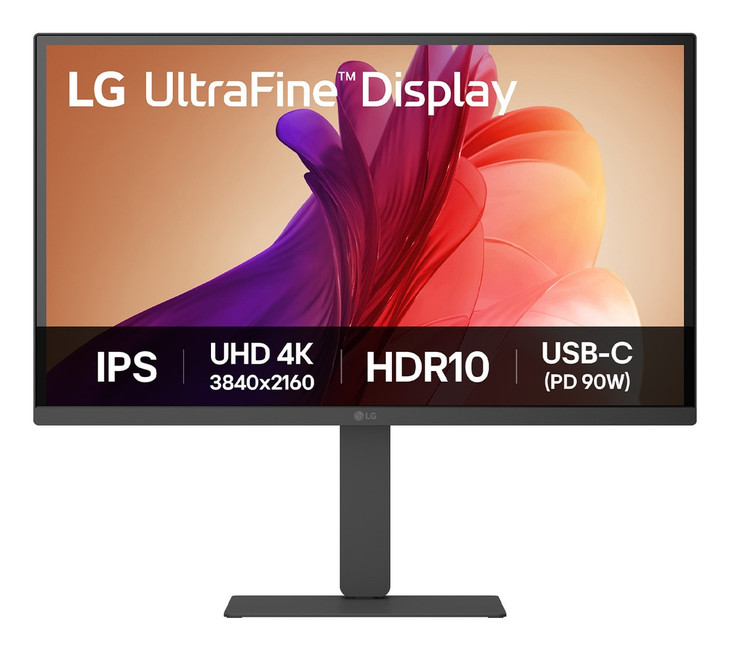 27" ULTRAFINE,HDR10,IPS,16:9,4K,UHD(3840x2160),5MS,60Hz,HDMI(2.0),DP(1.4),USB-C(90W),TILT,PIVOT,HEIGHT, SWIVEL,SPK(5Wx2),VESA100x100,3YR WTY