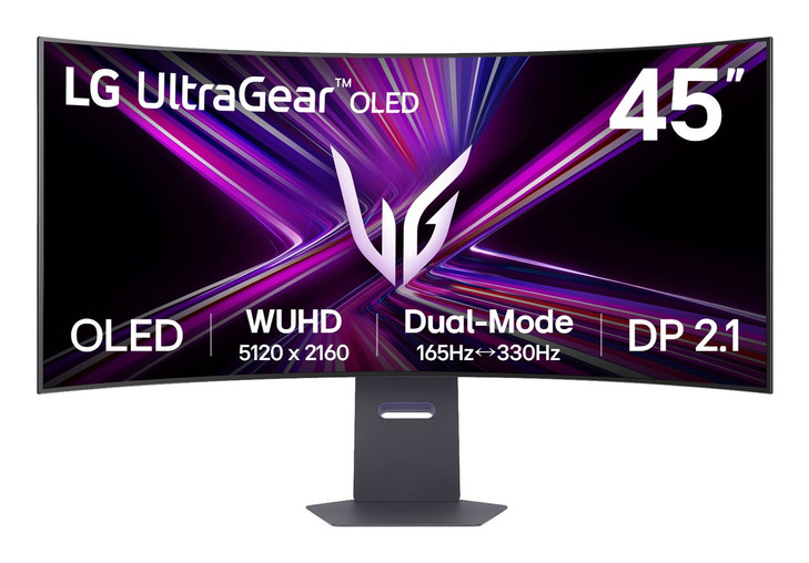 44.5" ULTRAGEAR,G-SYNC,HDR400,OLED,5K2K,21:9,WUHD(5120x2160),800R,0.03ms,D-MODE,HDMI(2.1),DP(2.1),USB-Cx1(90w),SPK(10Wx2),TLT,HGT,SVL,VESA100x100,2YR