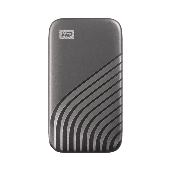 WD My Passport SSD, 1TB, Gray color, USB 3.2 Gen-2, Type C & Type A compatible, 1050MB/s (Read) and 1000MB/s (Write)