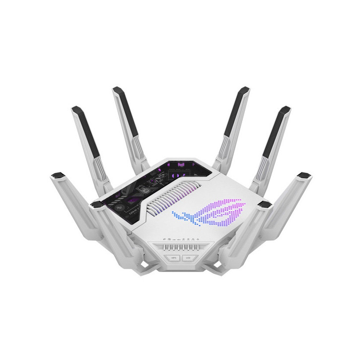IEEE 802.11 be/ax/ac/a/b/g/n - 1376Mbps + 5764Mbps + 11525Mbps = 19000Mbps - 4096QAM + 320MHz bandwidth - 10GbE WAN/LAN + 2.5GbE WAN/LAN+10GbE LAN