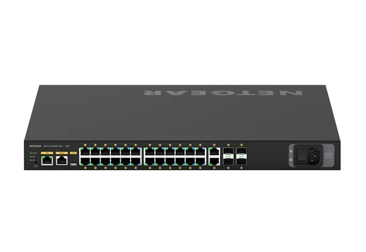 NETGEAR AV Line M4250-26G4F-PoE+ 24x1G PoE+ 300W 2x1G and 4xSFP Managed Switch (GSM4230P)