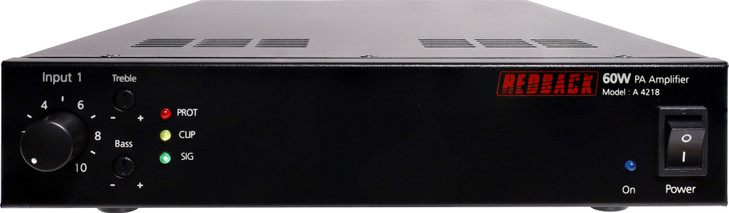 Redback 60W Public Address (PA) Zone Amplifier