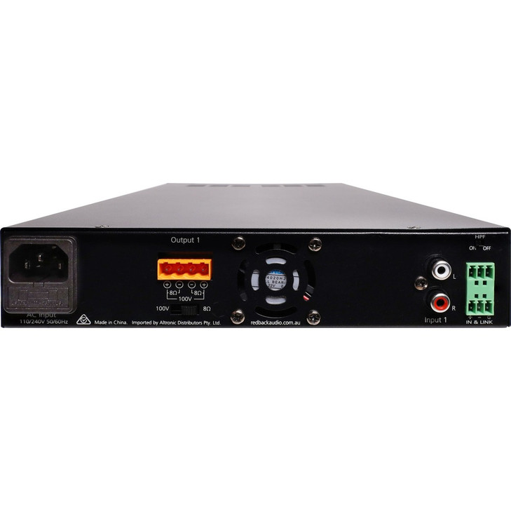 Redback 60W Public Address (PA) Zone Amplifier