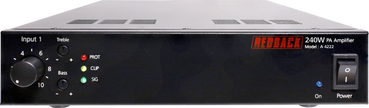 Redback 240W Public Address (PA) Zone Amplifier