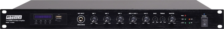 Redback Compact 100V Class D Bluetooth PA Mixer Amplifier 120W