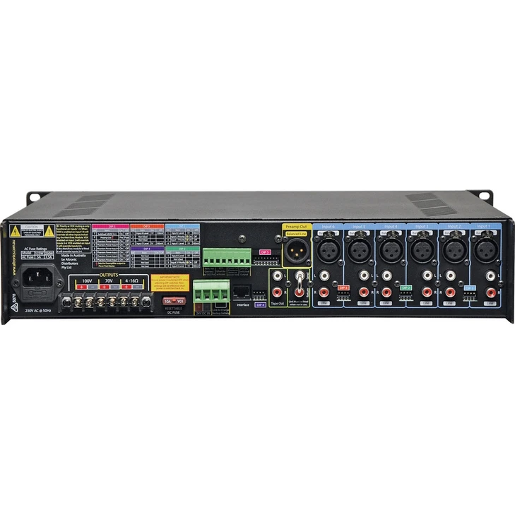 Redback Phase5 Public Address (PA) Mixer Amplifier 125W 6 Input