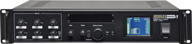 Redback Phase5 Public Address (PA) Mixer Amplifier 250W 6 Input