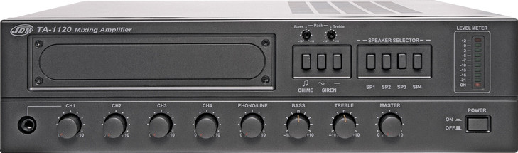 JDM Audio PA Mixer Amplifier 4 Zone 60W