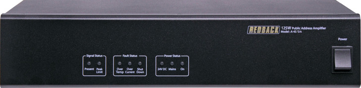 Redback 125W Public Address (PA) Power Amplifier