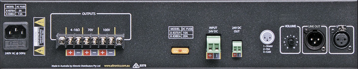 Redback 250W Public Address (PA) Power Amplifier