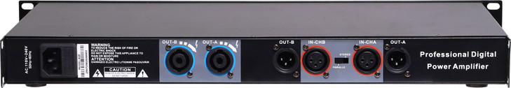 Biema PA Amplifier Stereo/Bridgeable 2x250W