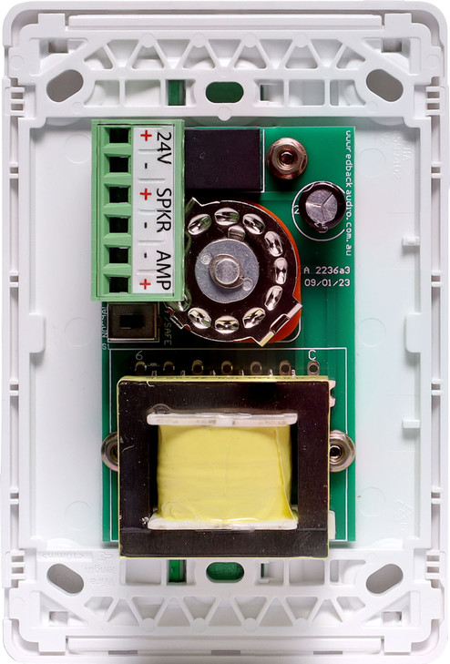 Redback Volume Control 10W 100V Line Clipsal Pro - Vertical White