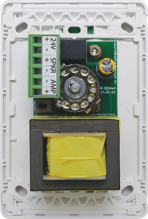 Redback Volume Control 40W 100V Line Clipsal Pro - Vertical White