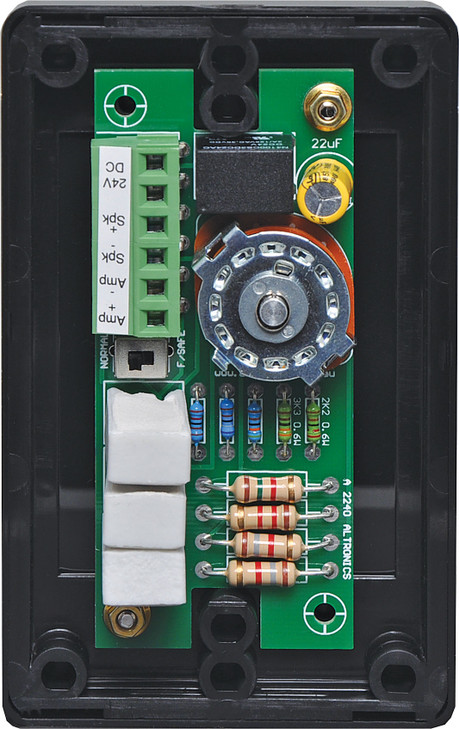 Redback Volume Control 10W 100V Line - Vertical Black