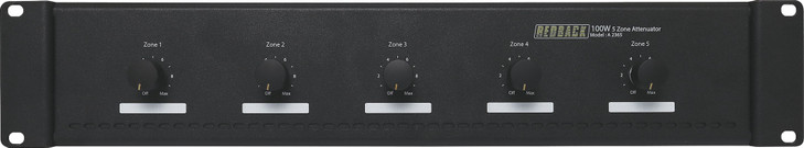 Redback Attenuator Volume Control 5 Zone Evac 100W / 100V Line